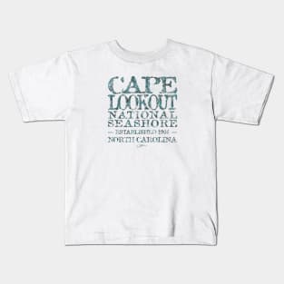 Cape Lookout National Seashore, North Carolina Kids T-Shirt